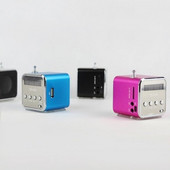 Difuzor radio FM digital portabil Td-V26 Mini receptor radio FM cu difuzor stereo Lcd suport micro card TF