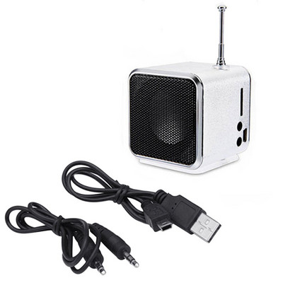 Difuzor radio FM digital portabil Td-V26 Mini receptor radio FM cu difuzor stereo Lcd suport micro card TF