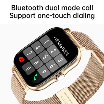 Смарт часовник Мъже Жени Интелигентен сензорен екран Сърдечен ритъм Мъже Фитнес тракер Дамски часовник Bluetooth разговор Смарт часовник за Android IOS