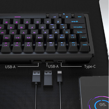 Πληκτρολόγιο Royal Ksudge RK98 RGB Mekanik Nirkabel Tri-mode 2.4G/Bluetooth/USB Berkabel 100 Tombol Laris Keyboard Gamer DIY