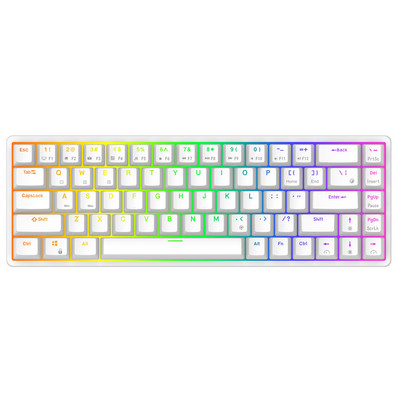 RK Royal Ksudge RKG68 2.4G tipkovnica Mekanik Gaming Nirkabel 68 Tombol 65% RGB tipkovnica s pozadinskim osvjetljenjem Bluetooth Dapat Ditukar Panas untuk PC