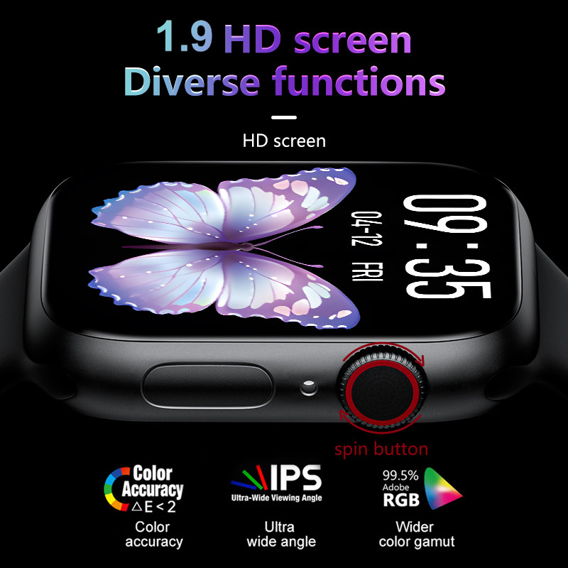 2022 Calling Smart Watch Ανδρικά Γυναικεία 1,9 ιντσών Smartwatch Sleep Monitor Λειτουργίες πολλαπλών αθλημάτων Ρολόγια για iPhone Xiaomi Huawei IWO