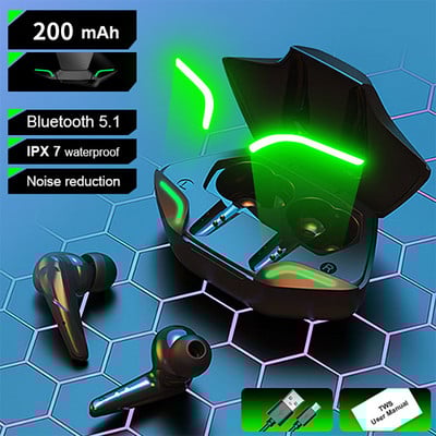 TWS Bluetooth slušalice bežične stereo binauralne u uhu Bluetooth 5.0 inteligentne sportske slušalice za smanjenje buke