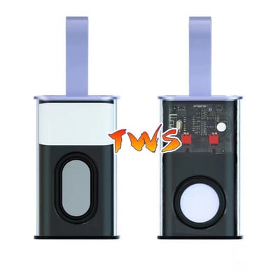 K07 átlátszó mecha vezeték nélküli bluetooth hangszóró hang fény ritmus mélynyomó TWS sztereó Cyberpunk zenei központ kihangosító hívás