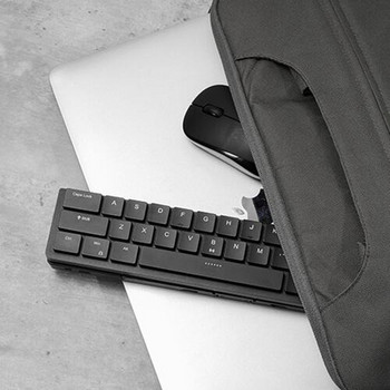 RK925 Keyboard Blutooth Mini Mekanis Dapat Dilipat USB Nirkabel Berkabel 68 Keyboard Gamer Kunci untuk Ponsel Laptop Travel