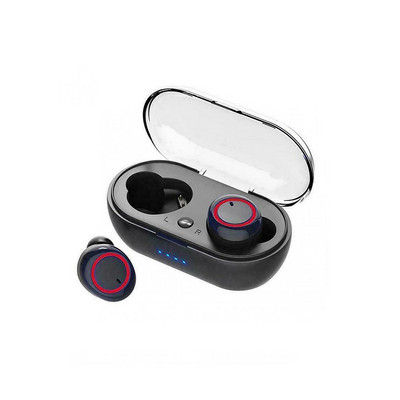 Y50 Bluetooth fülhallgató kültéri sport vezeték nélküli fejhallgató 5.0 töltőtálcával Power Display Touch Control fejhallgató fülhallgató