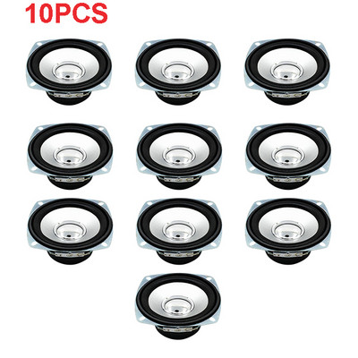 1 ks 10 ks 3-palcové 4ohmové 10W širokopásmové reproduktory, štvorcové prenosné audio reproduktory pre domáce kino, reproduktory pre domácich majstrov.