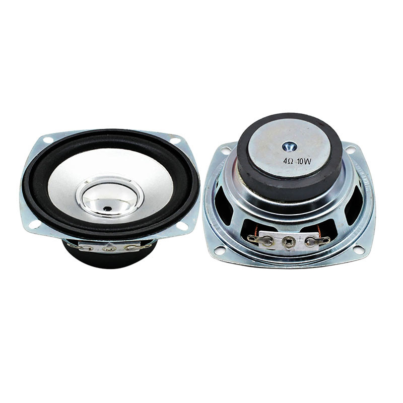 1 ks 10 ks 3-palcové 4ohmové 10W širokopásmové reproduktory, štvorcové prenosné audio reproduktory pre domáce kino, reproduktory pre domácich majstrov.