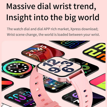2022 Нов смарт часовник за iPhone 12 Телефон Xiaomi Redmi IP68 Водоустойчив Мъжки Спорт Фитнес тракер Дамски Смарт часовник Часовник fly 5