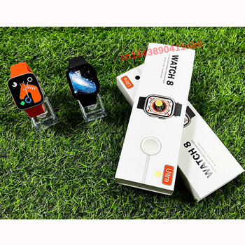 2022 Smart Watch Ultra Series 8 Men Smartwatch Women KD99 Ultra Phone Call Направи си сам Циферблати Безжично зареждане SmartBand PK DT8Ultra