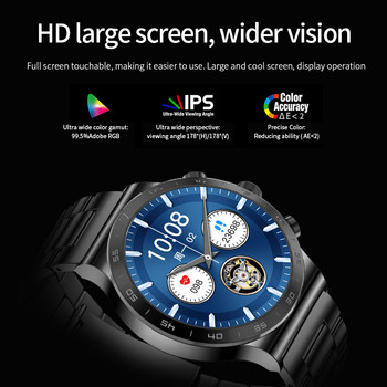 Смарт часовник Lige AMOLED Мъжки часовник за мъже Bluetooth Call Smartwatch Спорт Фитнес гривна Часовник за IOS Android