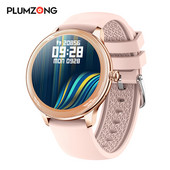 PLUMZONG Nové Bluetooth volanie Inteligentné hodinky pre ženy s monitorom srdcovej frekvencie Športový fitness náramok Vlastné hodinky s ciferníkom Smartwatch pre ženy