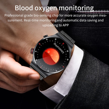 2022 Нов интелигентен часовник с Bluetooth обаждане за мъже С пълен сензорен екран Спортен фитнес часовник Bluetooth е подходящ за Android ios Смарт часовник