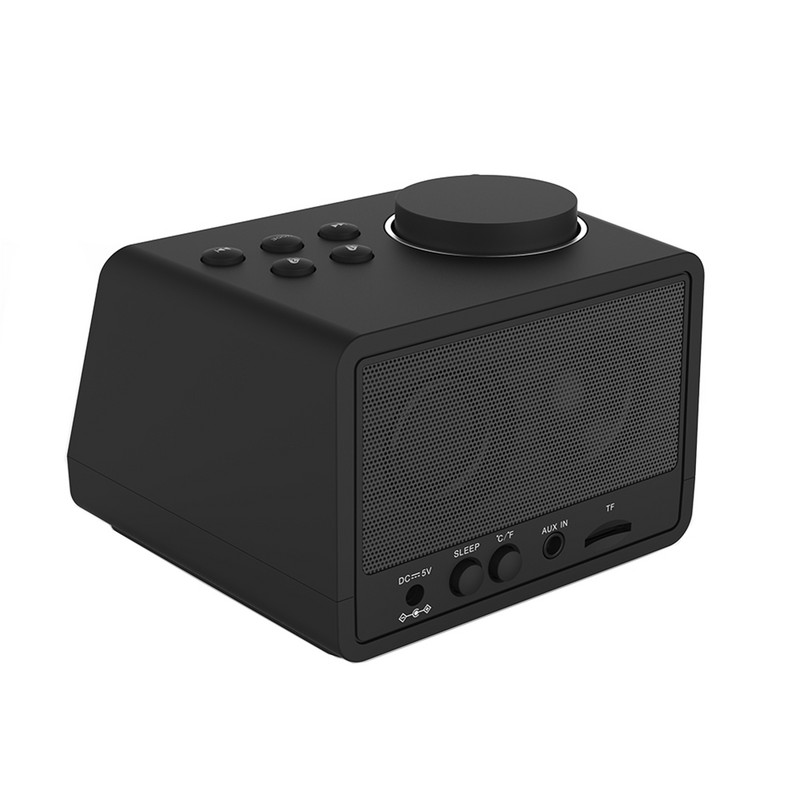 EXRIZU Bluetooth skaļrunis LED ekrāna atlikšana digitālais FM radio galda modinātājs USB uzlāde 1.1A+2.1A TF atskaņotājs iPhone Android ierīcēm