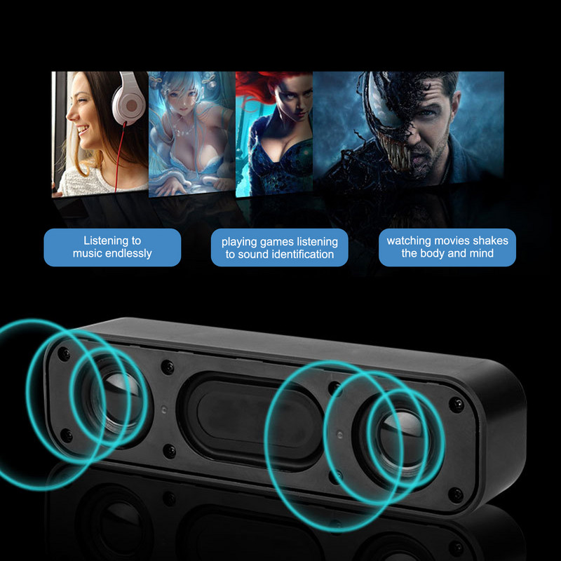 Počítačové soundbar reproduktory USB káblové stereo reproduktory pre PC stereo 3D zvuk malý soundbar pre stolný počítač, notebook, tablet, párty