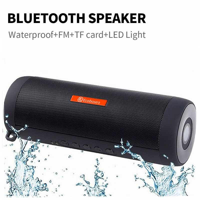 eredeti Ecoboseo vezeték nélküli Bluetooth hangszóró autós hangszóró Hordozható kültéri mélyhangoszlopos hangszóró FM Raido SD kártya Aux Micro