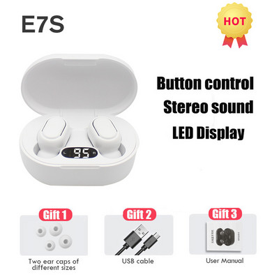 2022 TWS Wireless Bluetooth 5.0 Ακουστικό Έλεγχος αφής 9D Στερεοφωνικά ακουστικά με Mic Sport Earphones Αδιάβροχα Earbuds Οθόνη LED