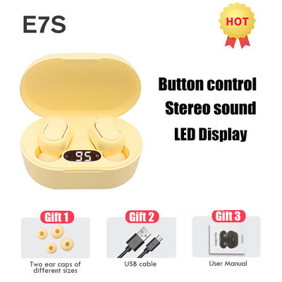 2022 TWS Wireless Bluetooth 5.0 Ακουστικό Έλεγχος αφής 9D Στερεοφωνικά ακουστικά με Mic Sport Earphones Αδιάβροχα Earbuds Οθόνη LED