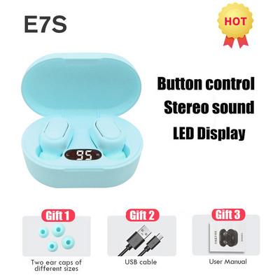 2022 TWS Wireless Bluetooth 5.0 Ακουστικό Έλεγχος αφής 9D Στερεοφωνικά ακουστικά με Mic Sport Earphones Αδιάβροχα Earbuds Οθόνη LED