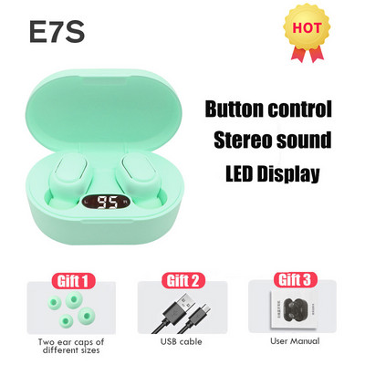 2022 TWS Wireless Bluetooth 5.0 Ακουστικό Έλεγχος αφής 9D Στερεοφωνικά ακουστικά με Mic Sport Earphones Αδιάβροχα Earbuds Οθόνη LED