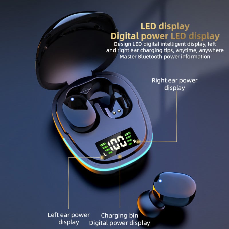Eredeti G9S TWS Air Pro Fone Bluetooth fülhallgató érintőképernyős fülhallgató mikrofonnal vezeték nélküli Bluetooth fejhallgató vezeték nélküli fejhallgató