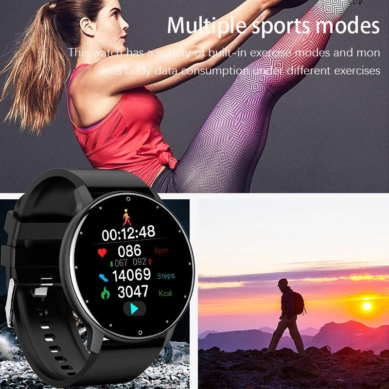 2022 új okosóra Férfi Teljes érintőképernyős Sport Fitness óra IP67 Vízálló Bluetooth Android ios okosóra Men+box