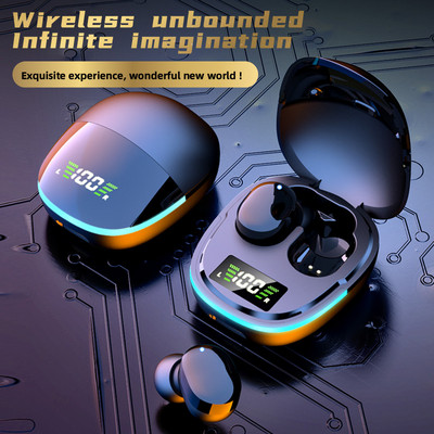 Оригинални G9S безжични Bluetooth слушалки Спортни LED дисплей Слушалки Намаляване на шума Fone Bluetooth слушалки Безжични слушалки