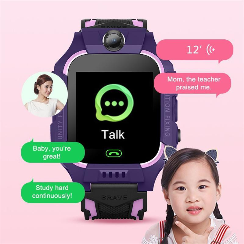 Z6 Kids Smart Watch Sim Card Call Telefon Okosóra Vízálló kamera 1,44 hüvelykes érintőképernyős ébresztőóra Órák gyerekeknek