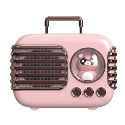 Difuzor drăguț Bluetooth 5.0 Player muzical portabil Microfon HD încorporat Suport baterie litiu reîncărcabilă TWS Mâini libere