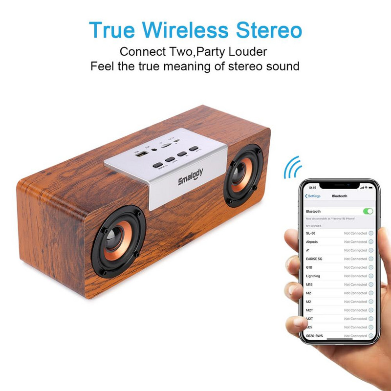 Prenosný HiFi bezdrôtový Bluetooth kompatibilný reproduktor Stolný reproduktor MAX Music SoundBar Podpora TF karty AUX Handsfree pre telefón PC