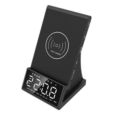 Višenamjenski FM radio, budilica, bežično punjenje, držač za telefon uz krevet, poklon, daljinski upravljač sa zvučnikom, kućni