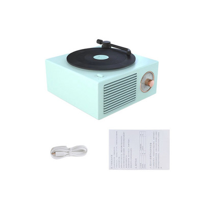 Difuzor turnant USB Bluetooth V5.0 Vinyl Record Player Stereo Vintage Portable Speaker Promotion