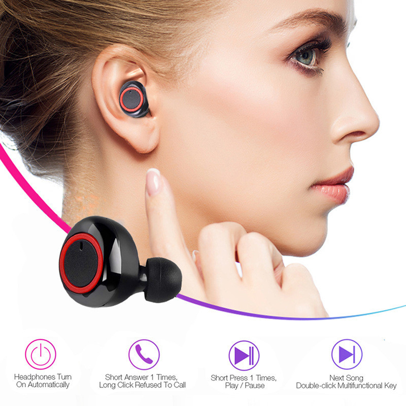 Y50 Headset Sports Outdoor Wireless Headset 5.0 Touch Headset with Charging Bluetooth Warehouse