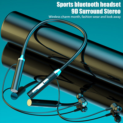 Fone Bluetooth Ακουστικά Ασύρματα ακουστικά Μαγνητικό αθλητικό λουράκι με λαιμό TWS Earbuds Ασύρματο ακουστικό Blutooth με μικρόφωνο