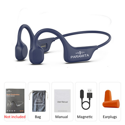 Prave slušalice za koštanu provodljivost Bluetooth 5.3 bežične slušalice Vodootporne sportske slušalice s mikrofonom za vježbanje Trčanje Vožnja