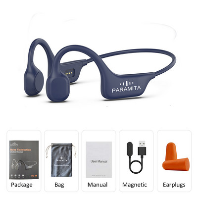 Prave slušalice za koštanu provodljivost Bluetooth 5.3 bežične slušalice Vodootporne sportske slušalice s mikrofonom za vježbanje Trčanje Vožnja