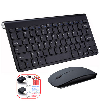Spaniolă ebraică coreeană thailandeză tastatură wireless mouse combinat 2.4G mini tastatură și mouse portabil fără fir pentru Windows Mac Android