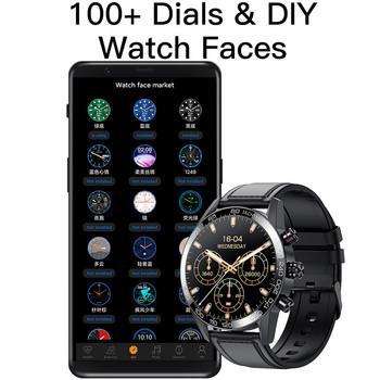 2022 Нов смарт часовник с Bluetooth разговор Мъжки спортен фитнес тракер Водоустойчив интелигентен часовник Голям HD екран за huawei Xiaomi phone+box