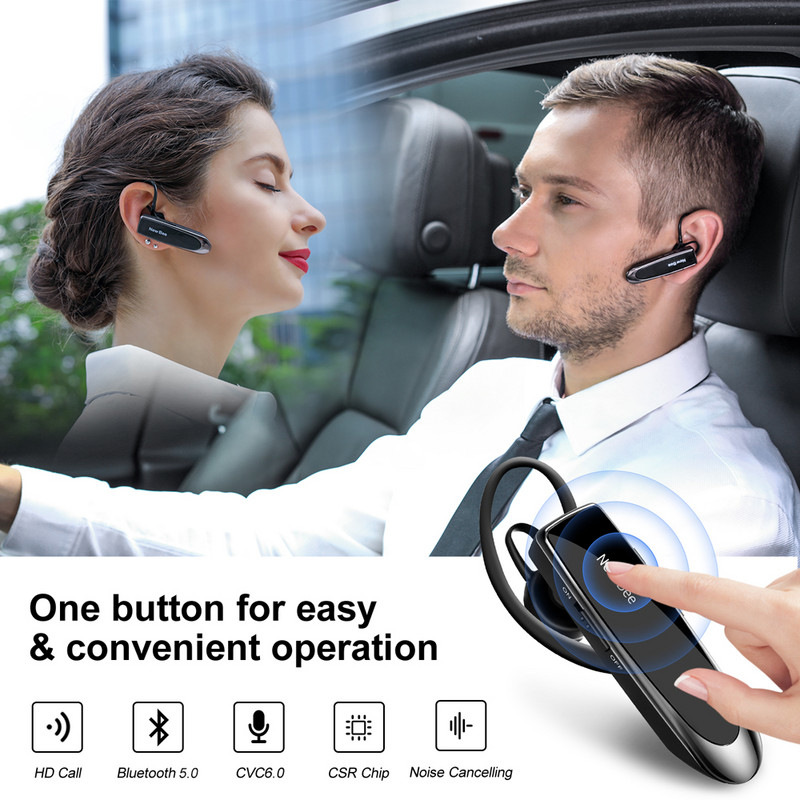Badu.bg Нови Bee Bluetooth слушалки V5.0 Безжични слушалки Слушалки с ...