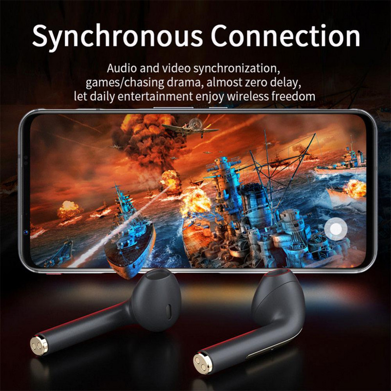 Earbud Tws Ασύρματα ακουστικά Bluetooth 9D Stereo Sport Headset In-Ear Παιχνίδι με ακουστικά αφής μικροφώνου για Android IOS