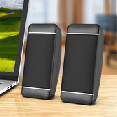 2 buc. Boxe pentru computer cu fir USB + 3,5 mm AUX Mini difuzor pentru PC pentru laptop Difuzoare pentru telefon de birou Difuzoare audio multimedia de 5 W