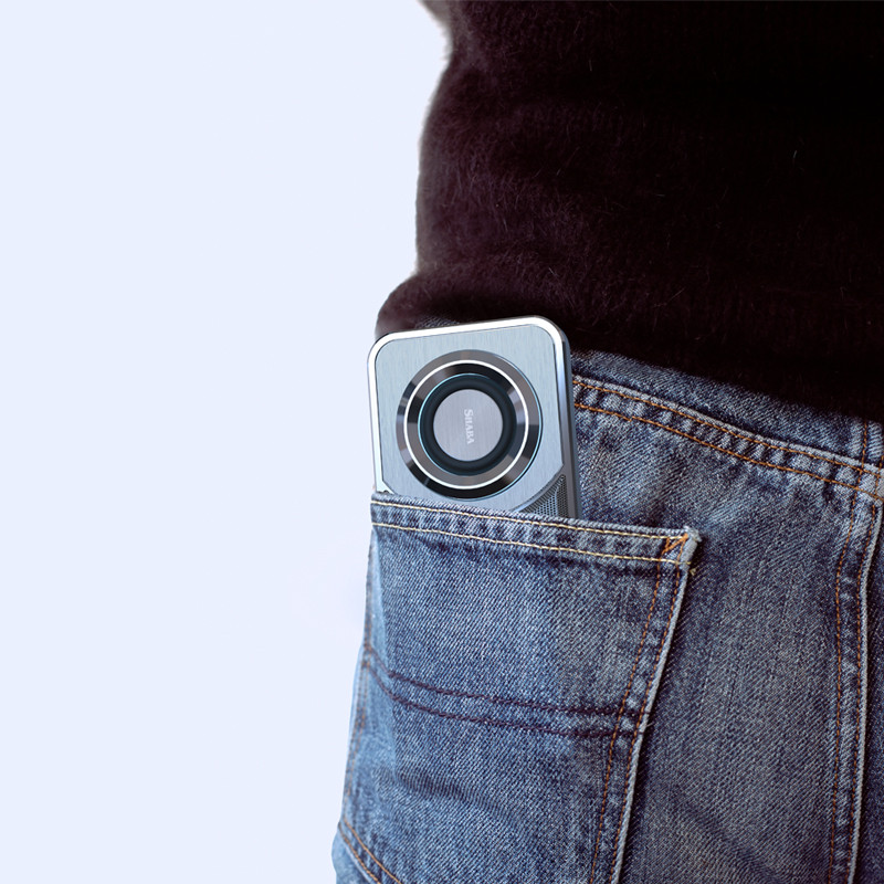 Mini difuzor bluetooth portabil ultrasubțire fără fir HiFi super subwoofer coloană Lumină LED Microfon încorporat, apel hands-free