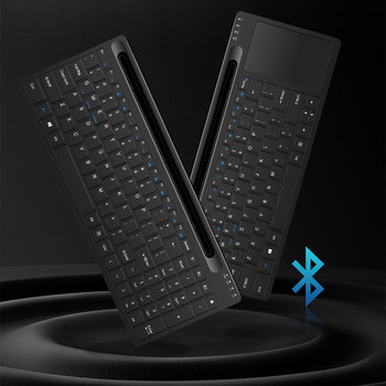 2.4G RF безжична клавиатура Bluetooth Teclado португалски испански арабски вградена стойка за слот за iPad телефон таблет компютър лаптоп STB