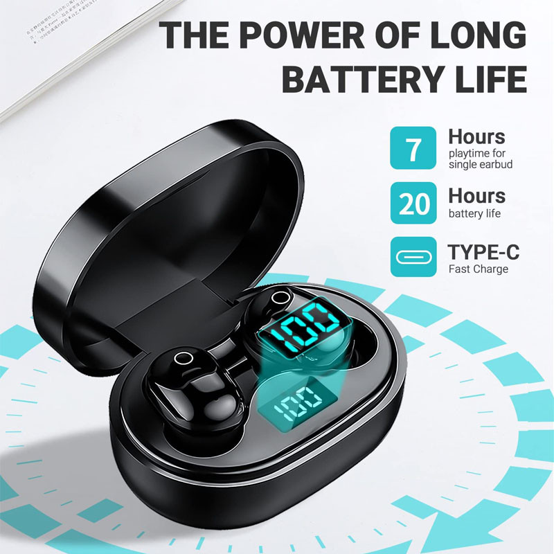 Bezdrôtové slúchadlá TWS slúchadlá Bluetooth 5.1 Handsfree reproduktor s puzdrom, mikrofónom, herné načúvacie prístroje pre Phoness PK A6S