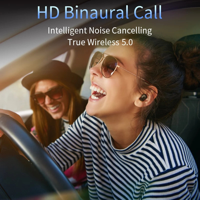 Bezdrôtové slúchadlá TWS slúchadlá Bluetooth 5.1 Handsfree reproduktor s puzdrom, mikrofónom, herné načúvacie prístroje pre Phoness PK A6S