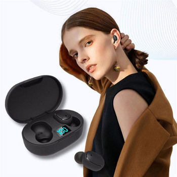 TWS E6S Fone Bluetooth слушалки Безжични слушалки LED дисплей Шумопотискащи слушалки с микрофон Безжични Bluetooth слушалки