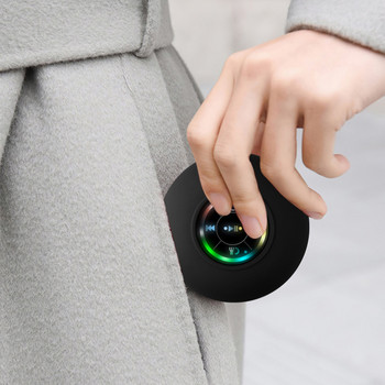 Мини Bluetooth високоговорител Водоустойчив аудио за баня Безжични високоговорители за душ RGB светлина за телефон Саундбар Hand Free Автомобилен високоговорител