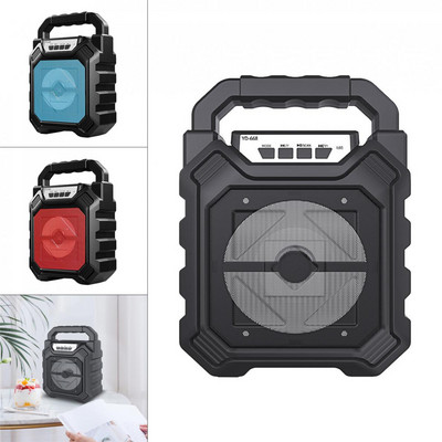 YD-668 Високоговорител Безжичен преносим Boom Box Поддръжка на субуфер Вход за микрофон 1200mAh Външен високоговорител Музикална система за театър
