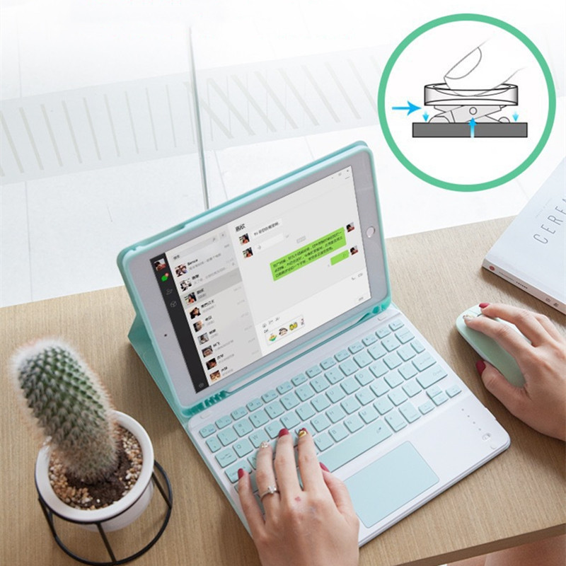 iPad billentyűzethez érintőpaddal Teclado Wireless Bluetooth-kompatibilis táblagép-billentyűzet Xiaomi Pad 5-höz iPad Air 4 2 Pro-hoz