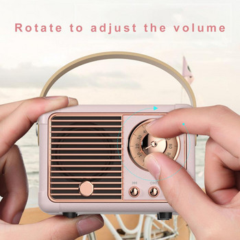Hm11 Класически ретро Bluetooth-съвместим високоговорител Аудио Звук Стерео Преносим декоративен мини музикален плейър за пътуване Аксесоари